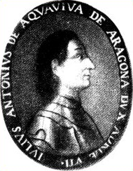 Ritratto di Giulio Antonio Acquaviva in veste di condottiero conservato nella sala consiliare del Municipio di Giulianova