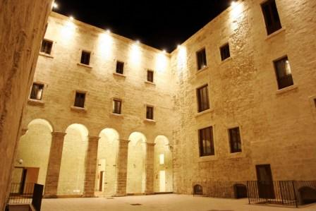 Il cortile interno del Museo Diocesano di Taranto