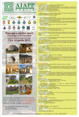 LOCANDINA PAESAGGI E ARCHEOLOGIE 2013