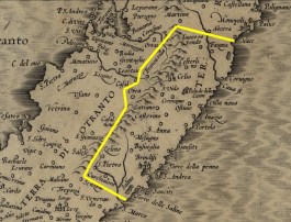 La toponomastica della provincia di Brindisi in una mappa del 1589