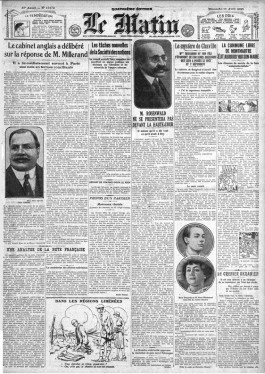 L’eco della rivolta dei contadini neretini del 9 aprile 1920 giunge in Francia