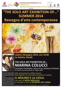 The solo art exhibition of… Marina Colucci