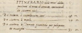 La Terra d’Otranto del 1559 in un antico itinerario manoscritto