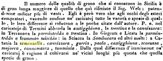 Giuseppe De Welz, Saggio su i mezzi da moltiplicare le ricchezze della Sicilia, Tipografia di Francesco Abate Qm. Domenico, Palermo, 1822, p. 74, nota a