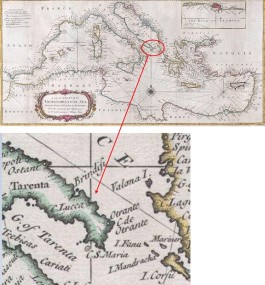 La strana forma di alcuni toponimi di Terra d’Otranto e dintorni in due mappe inglesi del XVIII secolo