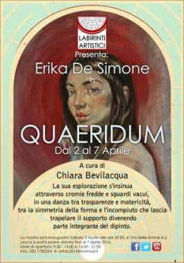 QUAERIDUM. Mostra Personale di Erika De Simone a Lecce