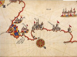 Castro ed Otranto in una mappa del 1568