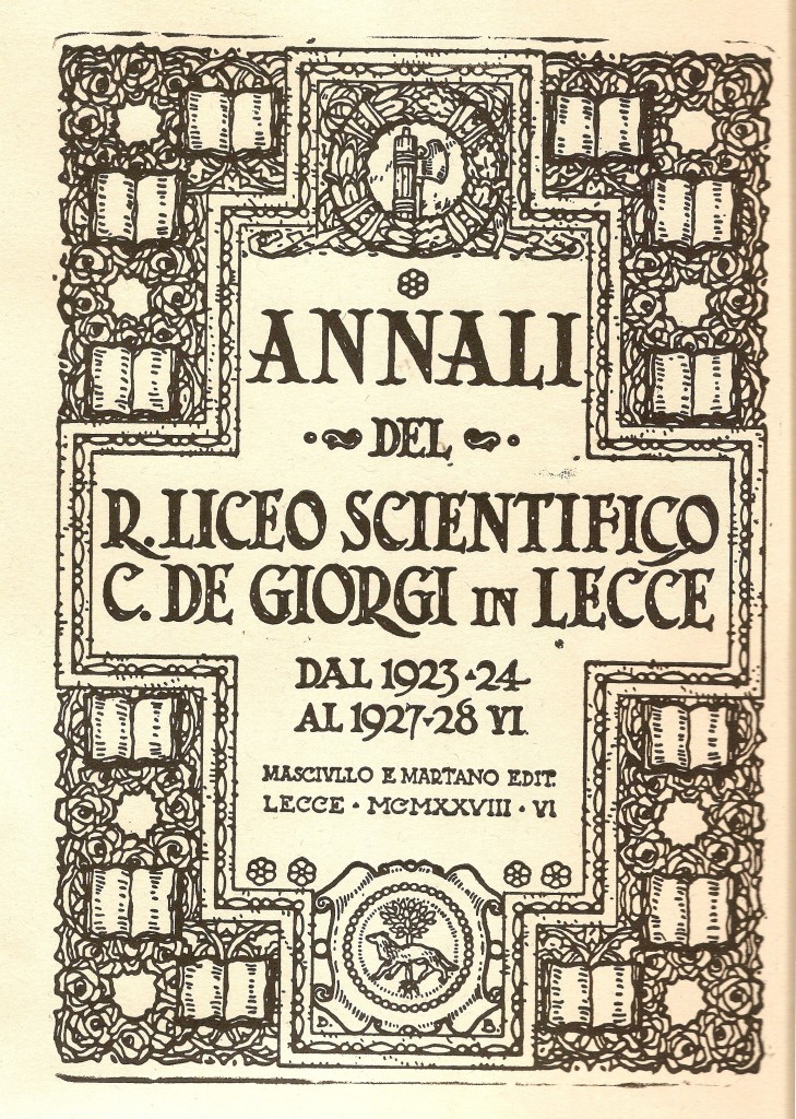 La copertina degli Annali dal 1923-24 al 1927-28 