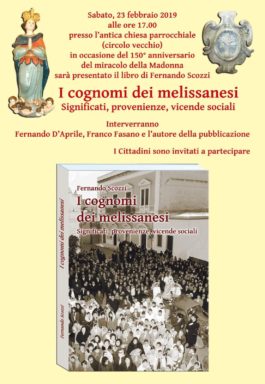 Libri| I cognomi dei melissanesi