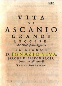 Gli Arcadi di Terra d’Otranto: Ignazio Viva di Lecce (11/x)